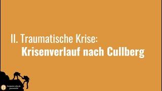 Krisenarbeit & Coaching Traumtische Krise nach Cullberg