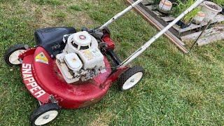 Old Snapper Self Propelled Lawn Mower  Early 1980s Snapper Self Propelled Mower  Old Lawn Mowers