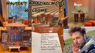 Hausers Delight A Heartfelt Hotel Welcome with Artistic Letters Cellos and Sweet Surprises