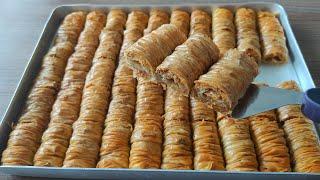 TEPSİ TEPSİ SİPARİŞ ALDIĞIM BURMA BAKLAVA TARİFİPÜF NOKTALARIYLA ÇITIR ÇITIR BAKLAVA NASIL YAPILIR