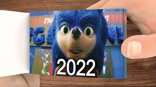 Evolution of Ugly Sonic 2019 2022  Flip book