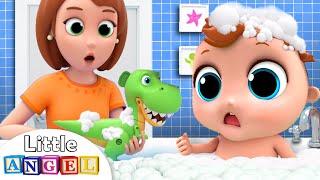 Mommy gives Baby John a Bath  Bath Song  Little Angel Kids Songs