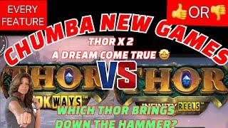 CHUMBA2 NEW GAMES THORDID I GET EVERY FEATURE IN BOTH?WHICH PAYS BETTER? #chumbacasino #newslots