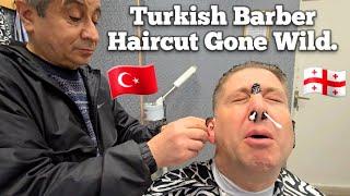 TURKISH BARBER had ONE THING TO GET RIGHT ASMR Haircut in Tbilisi Georgia 