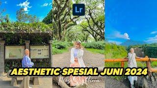 FREE 50+ PRESET LIGHTROOM  AESTHETIC SPESIAL JUNI 2024  LIGHTROOM TUTORIA