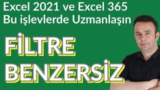 Excelde FİLTRE BENZERSİZ işlevleri ile listelerin toplamlarını almak- 784. video  Ömer BAĞCI