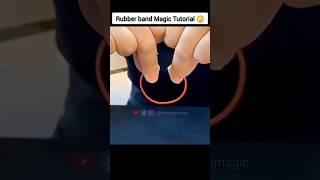 real rubber band magic  Tutorial   #shorts #rubber #real