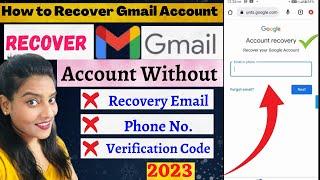 How to Recover Gmail Account  No Email  No Phone number  100% Gmail Recovery