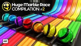 Huge Marble Races Compilation  #marblerun #3d #animation #blender #marblemachine