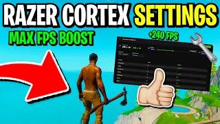 Best Razer Game Booster Settings for MAX FPS in Fortnite New Razer Cortex Update