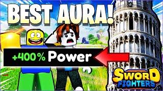 New Auras Give FREE POWER + DAMAGE Tower Mode In Sword Fighters Simulator