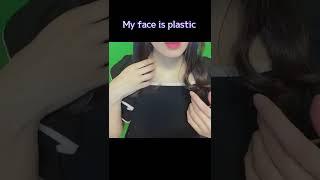 My face is plastic ASMR #Shorts