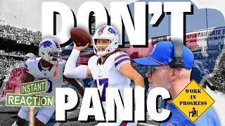 DONT PANIC Josh Allen and the BILLS lay a PRESEASON EGG vs the Bears