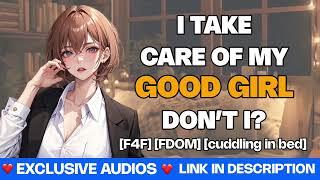 F4F ASMR GF  Dom Girlfriend Cant Stop Cuddling You kisses & cuddles Fdom rain sounds