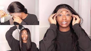 WATCH ME ATTEMPT TO LAY A FRONTAL WIG GLUELESS  AMAZON PRIME JAJA HAIR