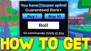 HOW TO GET FREE SUPER SPINS in ADMIN RNG ROBLOX