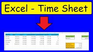 Cara Membuat Lembar Waktu Sederhana Di Excel