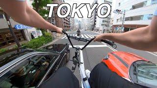 FULL SPEED BMX RIDING IN TOKYO JAPAN