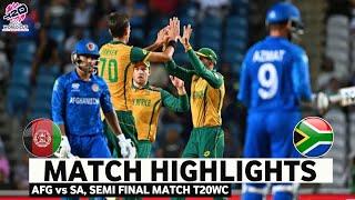 Afghanistan vs South Africa T20 World Cup Match Highlights  T20 World Cup 2024  AFG vs SA 2024