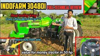 Indofarm 3048 di tractor full review - village engineer view