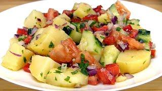 Ensalada De Patatas ¡Rápida Saludable y Ligera