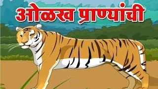 Domestic and Wild Animals  ओळख प्राण्यांची   पाळीव आणि जंगली प्राणी मराठी  Marathi For Beginners