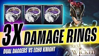 CRAZY DPS with TRIPLE Damage Ring DEX Plague Build vs Echo Knight  No Rest for the Wicked