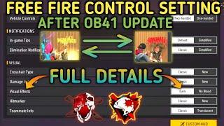 Free Fire Control Setting After OB41 Update Full Details  Free Fire Setting 2023