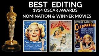 Oscar Award For Best Editing  in 1934  Academy Awards 2023   Cineflamer