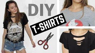 DIY Distressed Cut Out T-Shirts ️  Owlipop