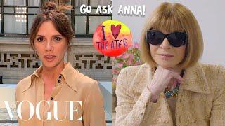 Anna Wintour Answers Questions From Victoria Beckham Camille Rowe and More  Go Ask Anna