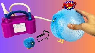 I applied electric balloon pump to kids squishy toys until they BLOW DANGEROUS #9