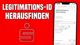 Sparkasse Legitimations ID herausfinden  Online Banking Legitimations ID Sparkasse