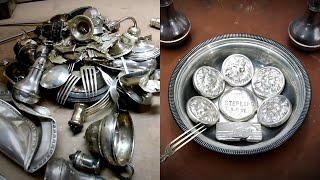 Melting Sterling Silver Into Beautiful Coins