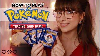 ASMR  Teaching You How To Play The Pokemon Trading Card Game Relaxing Lessons & Practice Battle