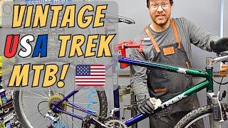 Vintage Trek 7000 MTB Made in the USA Rescued from hanging on a hook for 30 years Sticky shifters