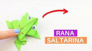  Cómo hacer una rana de papel saltarina con origami ¡Fácil