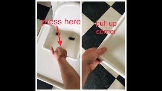 Fastest way to remove tray from IKEA high chair. Как снять стол со стула для кормления- Antilop ИКЕА