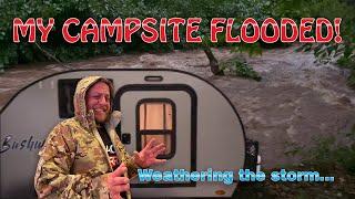 Teardrop Camping in a Flood  Bushwhacker RV