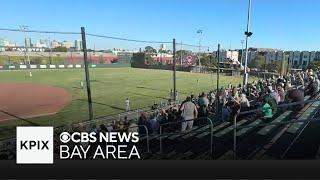 Oakland baseball fans showing up to support Ballers inaugural game at Raimondi Park