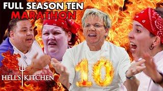 The Perfect TEN - Hells Kitchens Most Iconic Season?  Full Season 10 Marathon