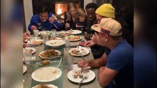 MANNY PACQUIAO SINGING AND HAVING DINNER WITH MICHAEL BLACKSON AND FRIENDS