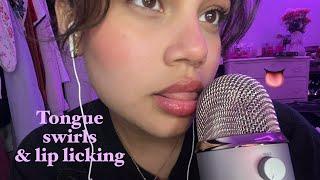 ASMR INTENSE tongue swirls & lip licking