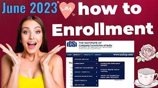 How To Enrollment Request For December 2022 Exam ll CS Executive  Professional