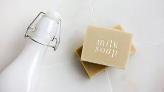 Make creamy milk soaps with me2 ways to use milk in cold process soap️