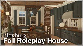 Bloxburg - Fall Roleplay House Speedbuild interior + full tour