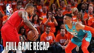 TRAIL BLAZERS vs THUNDER  Russell Westbrook Shows No Quit With 33 Points  Game 3