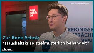 SPD-Parteitag Juso Bundesvorsitzender Philipp Türmer im Interview
