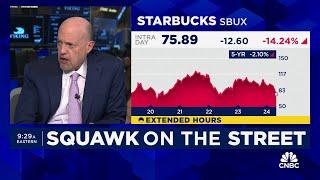 Jim Cramer I was stunned by Starbucks terrible quarter