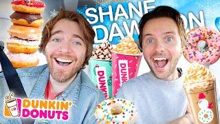 Tasting VIRAL Celebrity Foods with Shane Dawson DUNKIN DONUTS HOLIDAY MENU